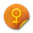 Orange sticker badges 082 Icon